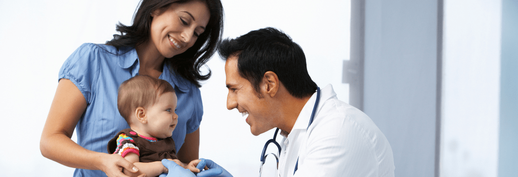 child getting diagnosed