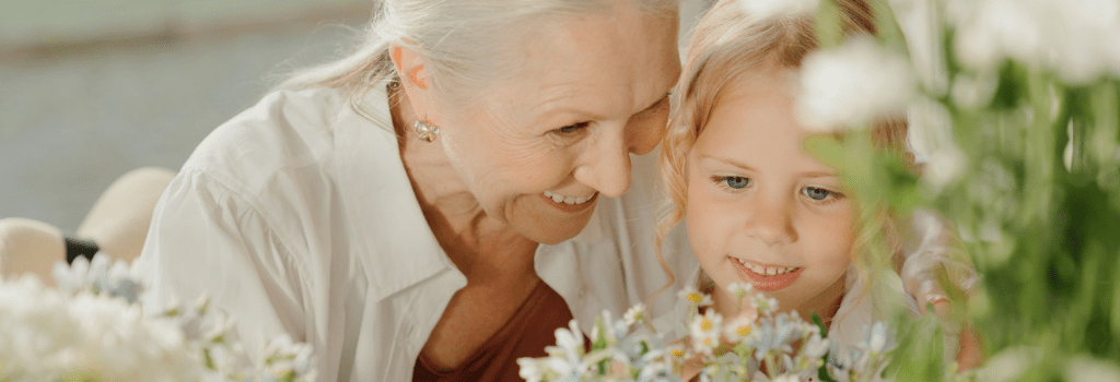 grandma and grandaughter